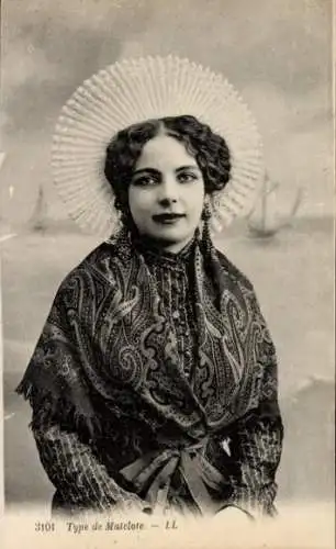 Ak Type de Matelote, Portrait