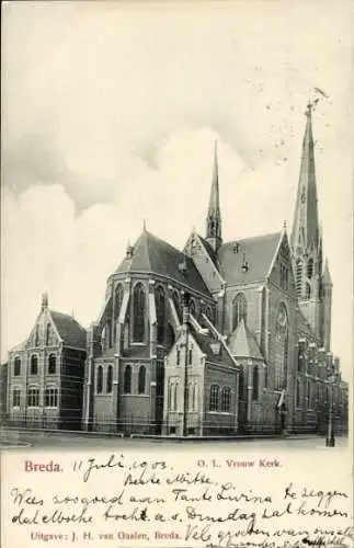 Ak Breda Nordbrabant Niederlande, O. L. Vrouw Kerk