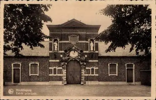Ak Westmalle Malle Flandern Antwerpen, Hoofdingang, Entrée principale, Ziegelbau, Historische ...