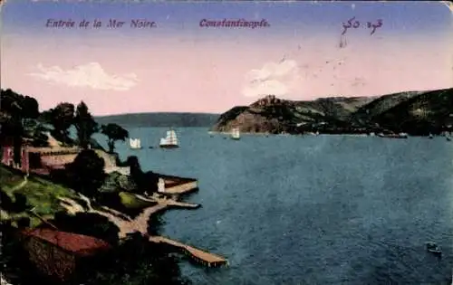 Ak Galata Konstantinopel Istanbul Türkei, Zugang ins Schwarze Meer