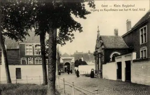 Ak Gent Ostflandern, Klein Begijnhof,Kapelleken,H. Graf