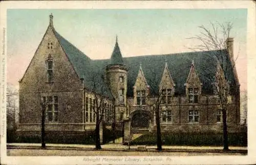 PC Scranton Pennsylvania USA,  Albright Memorial Library