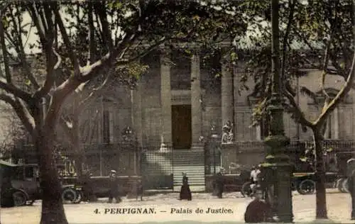 Ak Perpignan Pyrénées Orientales, Justizgebäude