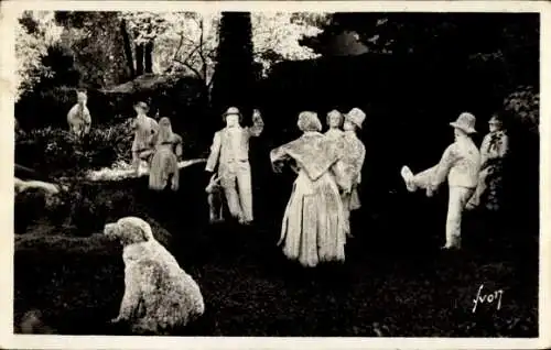 CPA Clermont Ferrand Puy de Dôme, Jardin de la fontaine pétrifiante