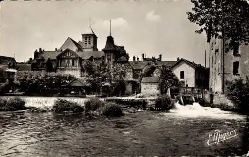 CPA Montigny sur Loing Seine et Marne, Le Déversoir de la Vanne Rouge