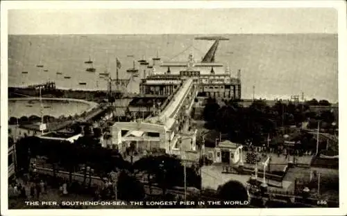 Ak Southend on Sea Essex England, Pier