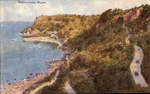 Künstler Ak Howard, Babbacombe Torquay Devon England,  Babbacombe Slopes