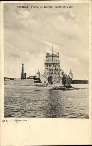 Ak Belém Lisboa Lissabon Portugal, Torre vista do Tejo