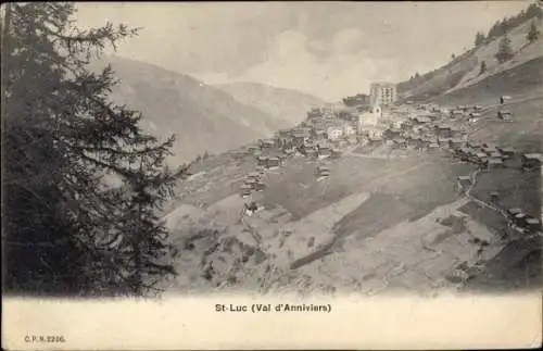 Ak Saint Luc Kanton Wallis, Gesamtansicht