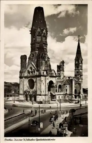 Ak Berlin Charlottenburg, Kaiser Wilhelm Gedächtniskirche, Ruinen