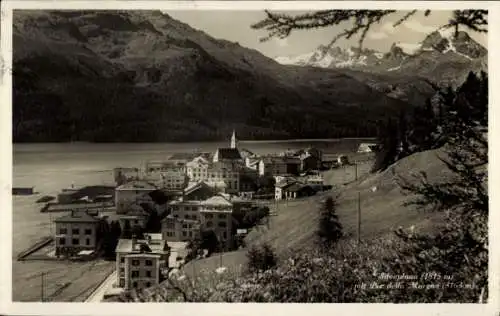 Ak Silvaplana Kt. Graubünden, Gesamtansicht, Piz della Margna