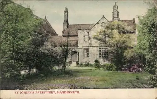 Ak Handsworth Sheffield Yorkshire England, Sankt Josephs Presbytery