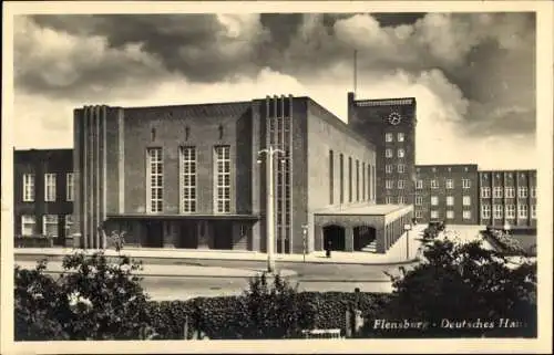 Foto Ak Flensburg in Schleswig Holstein, Deutsches Haus
