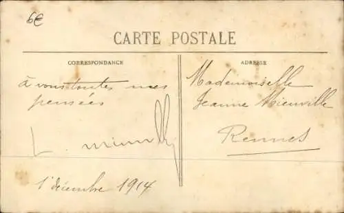 Ak Cherbourg en Cotentin Manche,  mit Bildern, Text ‚A Vous Toutes, mes pensées, Cherbourg‘