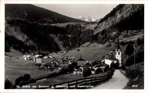 Ak Sankt Jodok am Brenner Tirol, Panorama, Nösslach, Kesselspitze