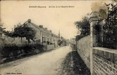 Ak Renaze Mayenne, Arrivee de la Chapelle-Hullin