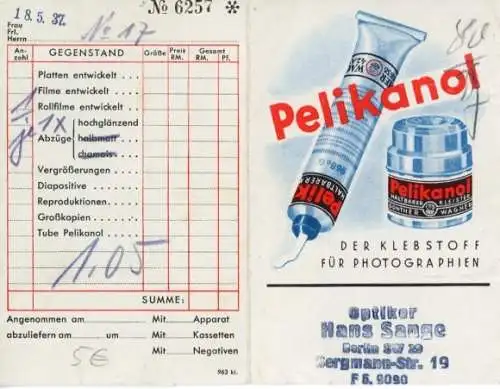 Klapp Ak Klebstoff Pelikanol, Reklame