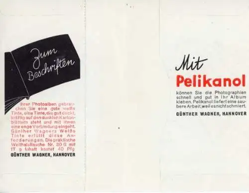 Klapp Ak Klebstoff Pelikanol, Reklame