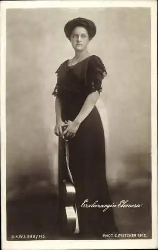 Ak Erzherzogin Eleonora, Porträt