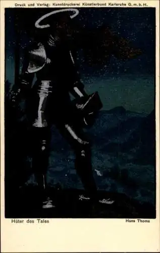 Künstler Ak Thoma, Hans, Hüter des Tales