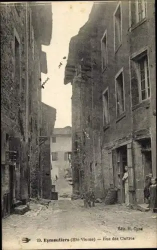 Ak Eymoutiers Haute Vienne, altmodische Straße, Häuser, Ruhe, Architektur,  Stimmung