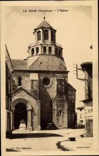 Ak Le Thor Vaucluse, Kirche