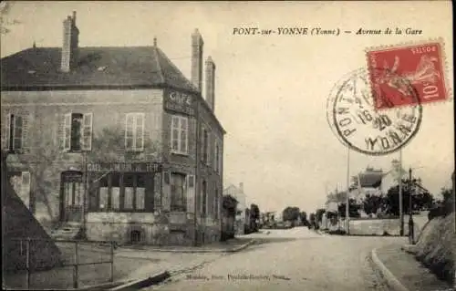Ak Pont sur Yonne, Avenue de la Gare
