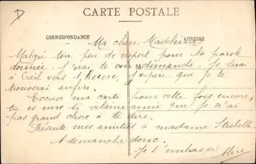Ak Creil Oise, Panoramablick auf  Kirchturm, Häuser, Stadtansicht