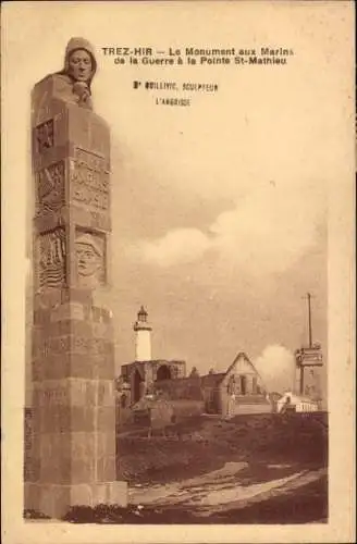 Ak Le Trez Hir Plougonvelin Finistère, Monument aux Marins