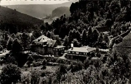 Ak Elmstein in der Pfalz, Naturfreundehaus  landschaftliche Umgebung, schwarz-weiß Aufname