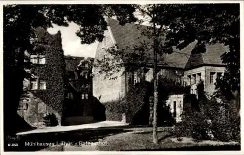 Ak Mühlhausen in Thüringen, Rathaushof