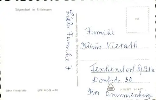 Ak Sitzendorf in Thüringen, Gesamtansicht