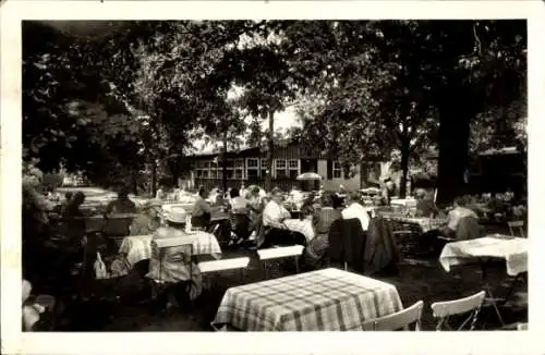 Ak Berlin Zehlendorf Wannsee, Restaurant Vier Eichen, Albrechts Theerofen 10