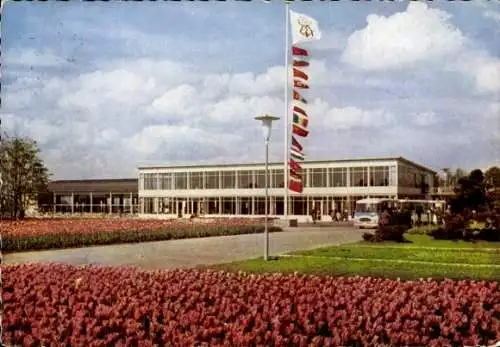 Ak Erfurt in Thüringen, 1. Internationale Gartenbauausstellung, sozialistische Länder, Tulpenfeld