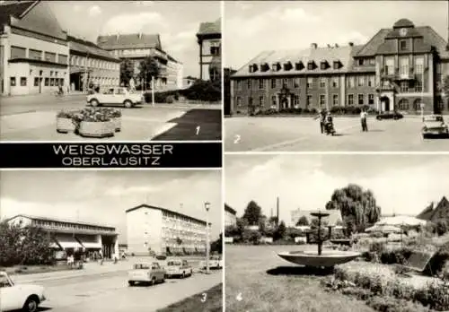 Ak Weißwasser in der Oberlausitz, Rathaus, Wohnkomplex 1, Humboldtstraße, Muskauer Straße