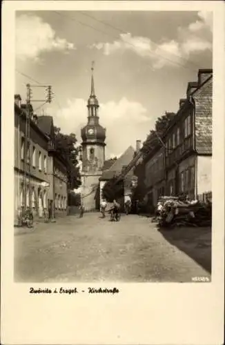 Ak Zwönitz im Erzgebirge Sachsen, Kirchstraße