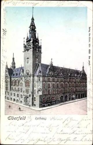 Ak Elberfeld Wuppertal, Rathaus,  Architektur,  aus Elberfeld
