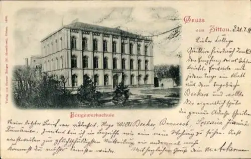 Ak Zittau in der Oberlausitz, Baugewerkschule
