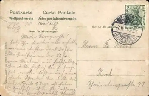 Ak Lühe Jork im Alten Land, Teilansicht, Fachwerkhaus