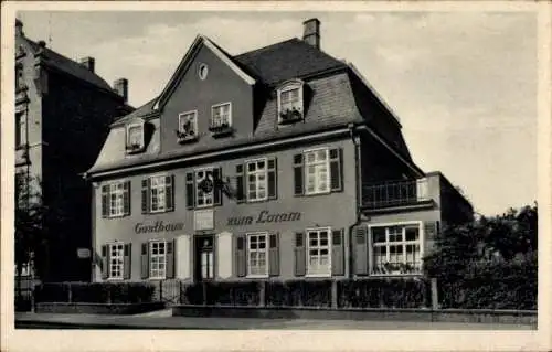 Ak Giessen Gießen an der Lahn Hessen, Gasthaus zum Lamm, Gebäude mit Fenstern, Schildern, und Bal