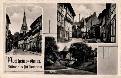 Ak Northeim in Niedersachsen, Hagenstraße, Schaupenstiel, Harztor