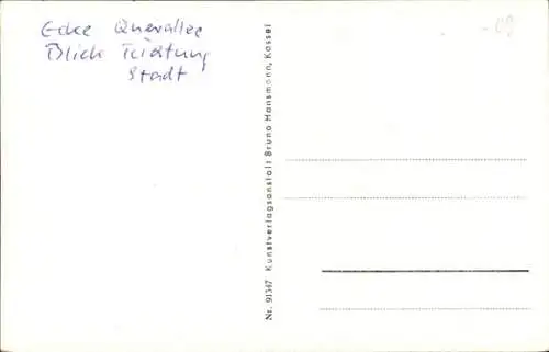 Ak Kassel in Hessen, Hohenzollernstraße,  Architektur, Straßenansicht