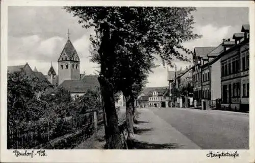 Ak Bendorf am Rhein, Hauptstraße, Kirche