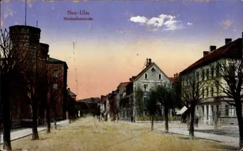 Ak Neu-Ulm in Schwaben, Maximilianstraße