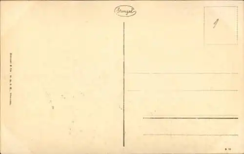 Ak Riga Lettland, Eisenbahn-Brücke, Stadtansicht,  Architektur