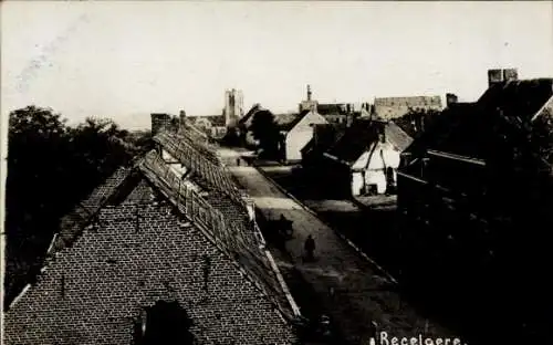 Foto Ak Recelaere Ypres Ypern Westflandern, Straßenpartie