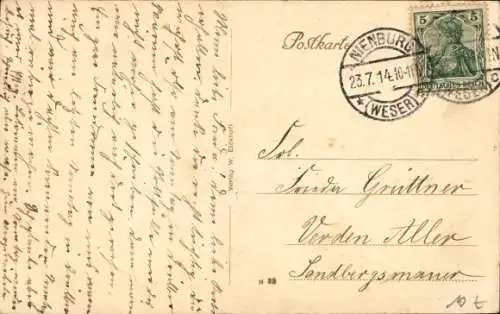 Ak Nienburg an der Weser, Städt. Wasserwerk