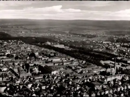 Ak Ludwigsburg in Württemberg, Stadtansicht, Luftaufnahme,  Gebäude, Landschaft