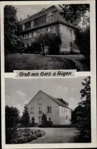 Ak Garz Insel Rügen in der Ostsee, Diabetikerheim und Forschungsinstitut