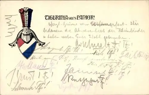 Studentika Ak München, Corps Tigurinia, Wappen